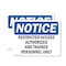 Signmission Restricted Access Authorized And Trained OSHA Notice Sign, Vinyl Decal, 10in W x 7in L, 2PK OS-2PACK-NS-D-710-L-18064 - alternate 1